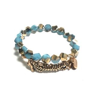 Alex and Ani Gold Tone Seahorse bracelet wrap